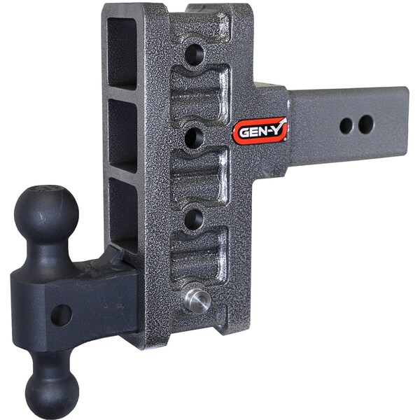 MEGA-DUTY 3 Shank 6 Offset Drop 3.5K TW 32K Hitch & GH-0161 Dual-Ball